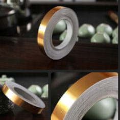 Korbi Zlata Samolepilna Okrasna Trak, 2 cm x 50 m