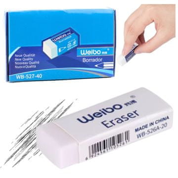 slomart Gumica za brisanje LEAN WB-527-40, bela - 3,5 cm