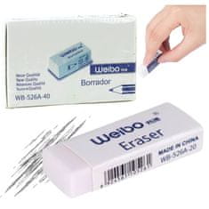 slomart Bela Šolska Pisarniška Radirka WB-526A-40 3,5 cm