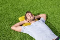 slomart Udobna napihljiva blazina Bestway 52127, rumena 38x25cm - za potovanja in kampiranje.