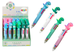 slomart Večbarvni Kemični Svinčnik Dinozaver Avtomatski 6 Barv Mix