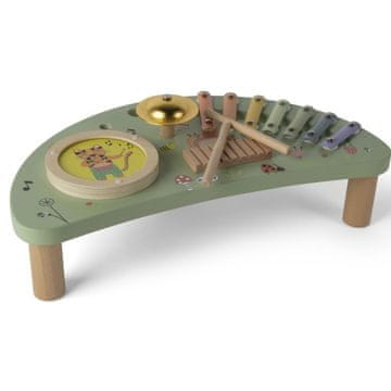 Dantoy Igriva lesena lesena glasbena miza 3 kosi 36m+