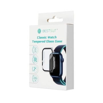BESTSUIT Bestsuit Fleksibilen zaščitni etui s steklom za Apple Watch 10/11 46 mm – prozoren