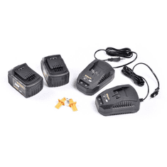 RIWALL Akumulatorska kosilnica PRO RALM 3820 SET + 2× 4 Ah bateriji + 2× polnilnik 20 V