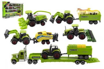 Teddies Kmetijski stroji z živalmi set 22 kosov plastika/kovina