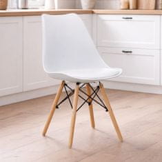Aga 2x Jídelní židle MR2035 Bílá