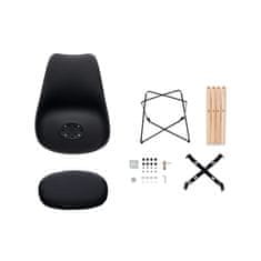 Aga 2x Jídelní židle MR2035 Černá