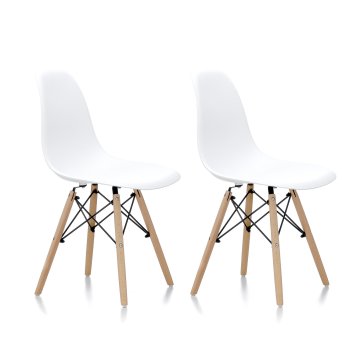 Aga 2x Jedilni stol Beli