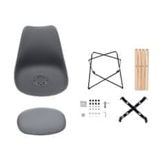 Aga 2x Jídelní židle MR2035 Šedá