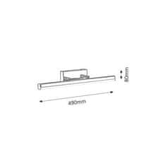 Rabalux Stenska svetilka za kopalnico 5719 Kopalniška svetilka SILAS LED/12W/230V