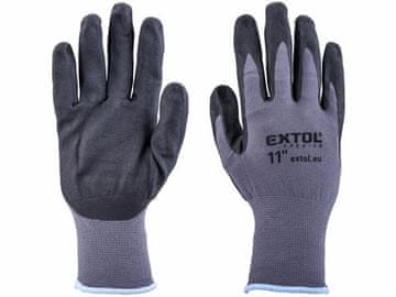 Extol Premium Vrtne rokavice 8856683, brezšivne, napol namočene v nitril, velikost 11"