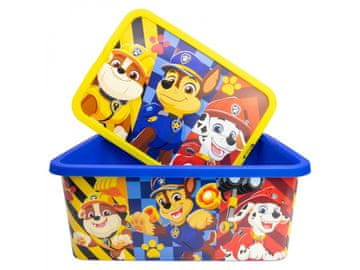 Stor Plastična škatla za shranjevanje Paw Patrol - pokrov s klikom, 13 l, 02845