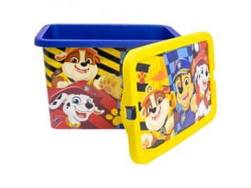 Stor Plastična škatla za shranjevanje Paw Patrol - pokrov s klikom, 7 l, 02844