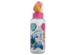 Stor Otroška steklenička s 3D figuro Paw Patrol Girl Superpowers - 560 ml, 81854