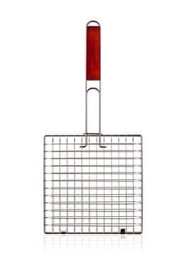 Kvadratni žar za žar 22x22cm, lesen ročaj