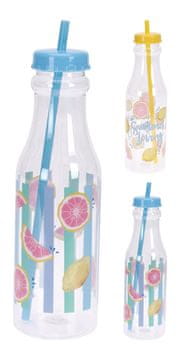 Plastenka za pitje 650ml s slamico iz plastike