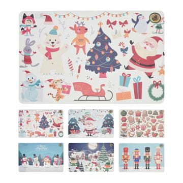 Gerimport Plastični podstavki, KRIŽANEC 43,5x28,5cm 6 dekorjev