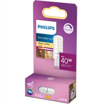 Philips LED G9 kapsula 4W (40W) zatemnitev 480lm