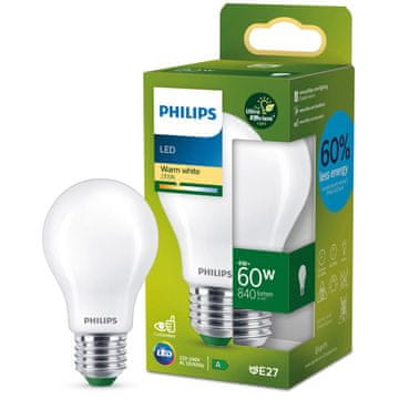 Philips LED E27 Normal 4W (60W) Matirano 840lm 2700K Energijski razred A