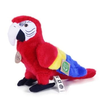 Rappa Plišasta papiga rdeča Ara Arakanga 24 cm EKOLOŠKO PRIJAZNO