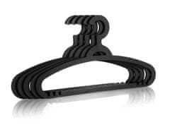 BRILANZ Plastični obešalnik, črn (5 kosov)