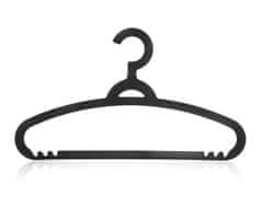 BRILANZ Plastični obešalnik, črn (5 kosov)