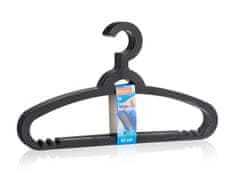 BRILANZ Plastični obešalnik, črn (5 kosov)