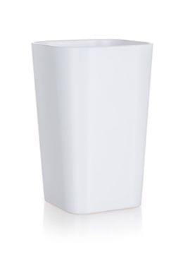 BRILANZ Skodelica za kopalnico 7,3x7,3x11cm, plastična, BELA