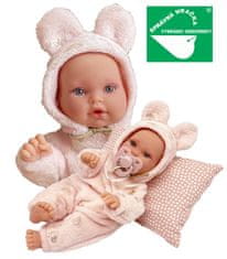 Antonio Juan 1136 KIKA - realistična dojenčkova lutka s posebno funkcijo gibanja in mehkim tekstilnim telesom - 27 cm