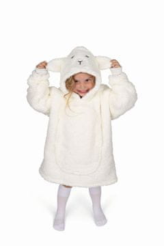 Cozy Noxxiez Odejica CH310 Sheep - topla TV odeja s kapuco za otroke od 3 do 6 let