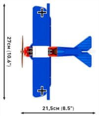 Cobi 2994 Fokker D VII iz velike vojne, 1:32, 255 k, 1 f