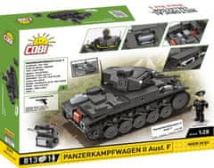 Cobi 2597 Druga svetovna vojna Panzerkampfwagen II Ausf. F, 1:28, 813 k, 1 f