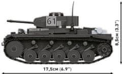Cobi 2597 Druga svetovna vojna Panzerkampfwagen II Ausf. F, 1:28, 813 k, 1 f