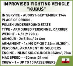 Cobi 3114 Druga svetovna vojna Varšavska vstaja KUBUŚ, 1:35, 302 k, 2 f