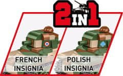 Cobi 2719 II WW Renault R-35, PL/FR 2 v 1, 1:48, 258 KM