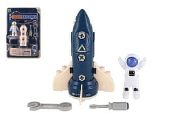 Teddies Komplet univerzumski vijak iz plastike z dodatki 2 vrsti na kartici