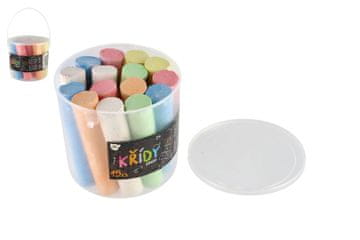 Teddies Barvne krede za pločnik v vedru/15 kosov