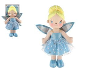 Teddies Košarasta lutka vila Pomněnka 40 cm na kartici v vrečki