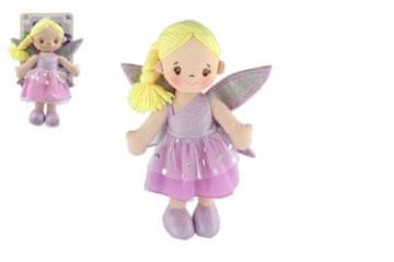 Teddies Pravljična lutka Fialka krpa/trgovina 40 cm na kartici