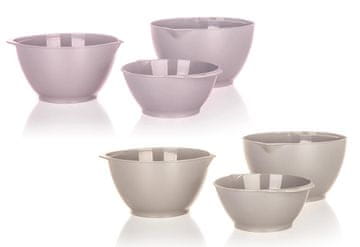 Set 3-delnih posod za stepanje (1l,2l,3l) iz plastike