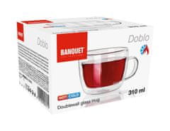 Vrč 310ml DOBLO steklo z dvojno steno