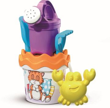 Simba Androni Set za pesek s čajnikom z igrivo mačko - majhen