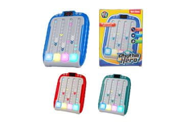 Teddies Digitalna igralna uganka iz plastike 11x15cm na baterije z zvokom 3 barve v škatli 11,5x15cm