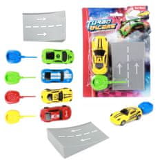 Teddies Avto s klančino iz plastike 9cm