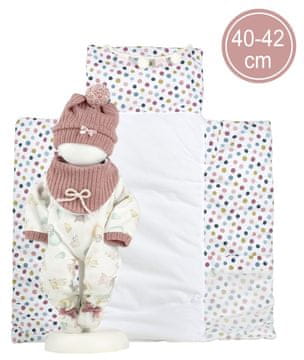 Llorens M738-88 obleka za punčko NEW BORN velikost 40-42 cm z dodatki