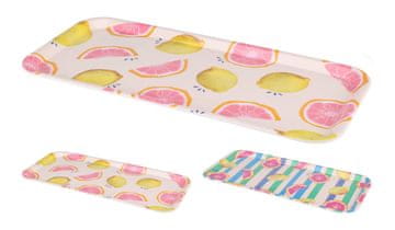 Pladenj 32x15cm melamin z motivom sadja