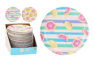 Plitev krožnik 20 cm iz melamina z motivom sadja