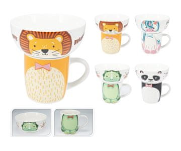 Otroški dvodelni komplet (vrč, skleda) iz porcelana