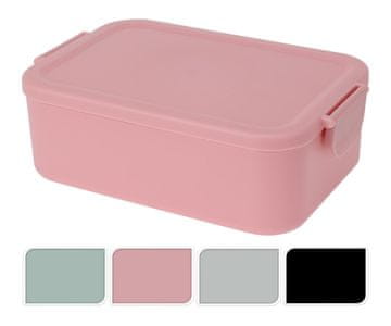 Škatla za prigrizke 20x14x7cm z zapiranjem s sponko, plastična