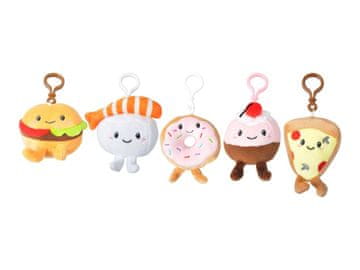 Obesek Food Mix plišast 5 vrst 9x8cm